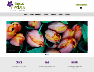 urbanpetals.com screenshot