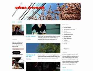 urbanresearch.wordpress.com screenshot