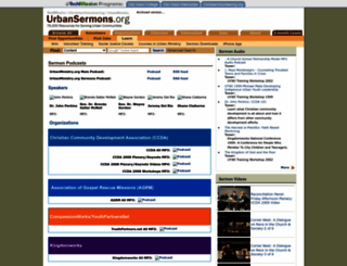 urbansermons.org screenshot