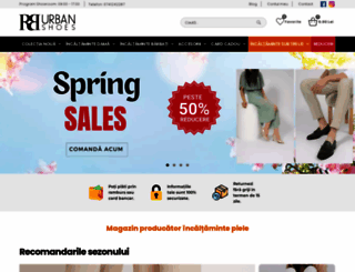 urbanshoestore.ro screenshot