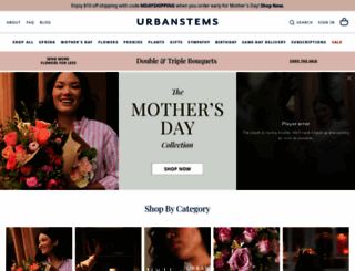 urbanstems.com screenshot