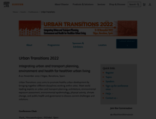 urbantransitionsconference.com screenshot