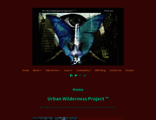 urbanwildernessproject.com screenshot