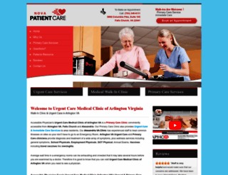 urgentcareclinicarlingtonva.com screenshot
