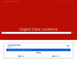 urgentcarelocations.org screenshot