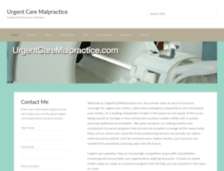 urgentcaremalpractice.com screenshot