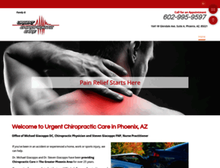 urgentchiropractic.com screenshot