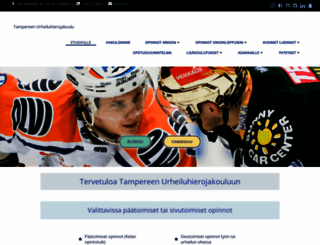 urheiluhierojaopisto.fi screenshot