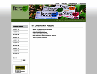 urheimische-notizen.de screenshot