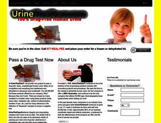 urinetheclear.com screenshot