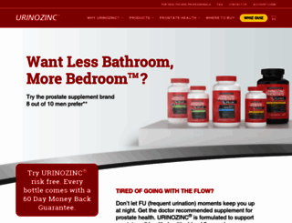 urinozinc.com screenshot