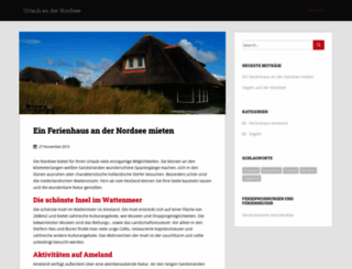 urlaub-nordsee-ferienhaus.de screenshot