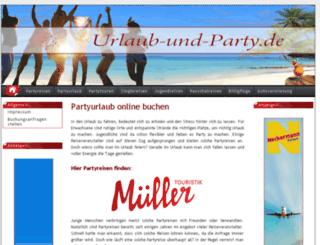 urlaub-und-party.de screenshot