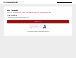 urlexpander.net screenshot