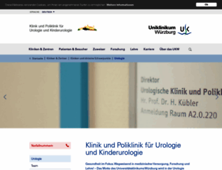 urologie.ukw.de screenshot