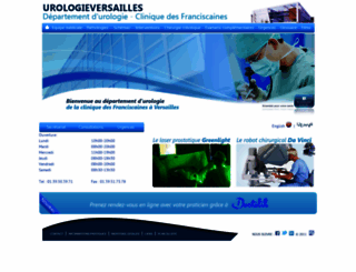 urologieversailles.org screenshot