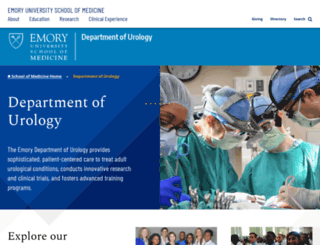 urology.emory.edu screenshot