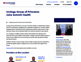 urologygroupofprinceton.com screenshot