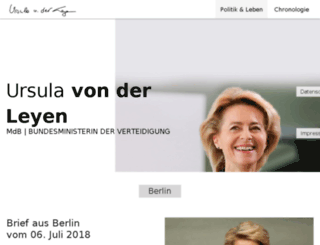 ursula-von-der-leyen.de screenshot