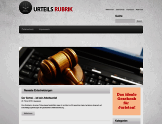 urteilsrubrik.de screenshot