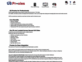 us-proxies.com screenshot