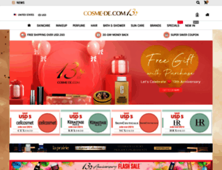 us.cosme-de.com screenshot
