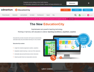 us.educationcity.com screenshot