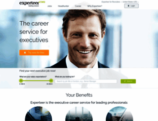 us.experteer.com screenshot