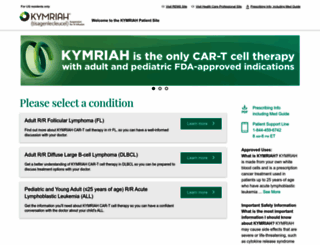 us.kymriah.com screenshot