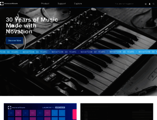 us.novationmusic.com screenshot