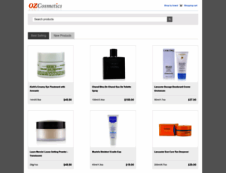 us.ozcosmetics.com screenshot
