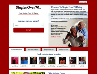 us.singlesover70.com screenshot
