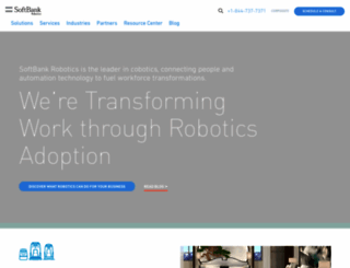 us.softbankrobotics.com screenshot