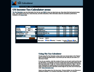 us.thetaxcalculator.net screenshot
