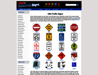 usa-traffic-signs.com screenshot