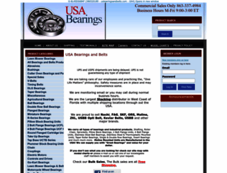 usabearingsandbelts.com screenshot
