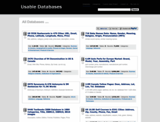 usabledatabases.com screenshot