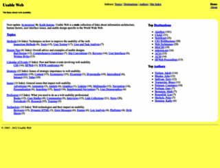 usableweb.com screenshot