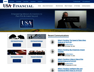 usafinancial.com screenshot