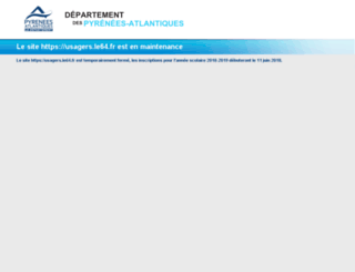 usagers.le64.fr screenshot