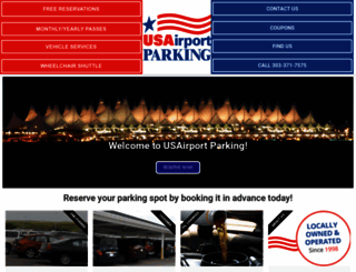 usairportparking.com screenshot