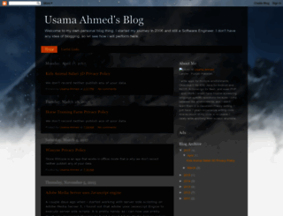 usamaahmed.blogspot.com screenshot