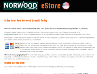 usastore.norwoodsawmills.com screenshot