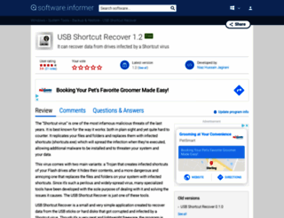 usb-shortcut-recover.informer.com screenshot