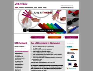 usb-stick-armband.de screenshot