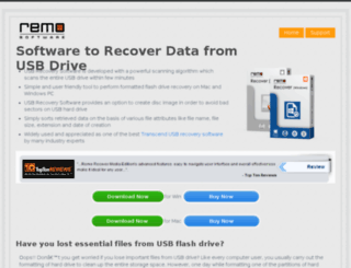 usbrecoverysoftware.net screenshot