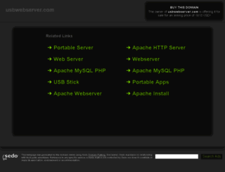 usbwebserver.com screenshot