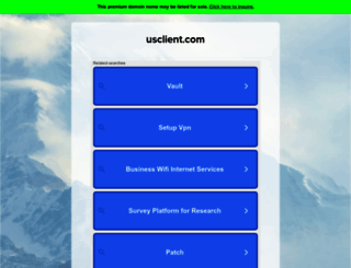 usclient.com screenshot