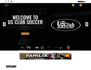 usclubsoccer.com screenshot
