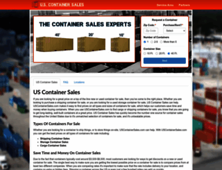 uscontainersales.com screenshot